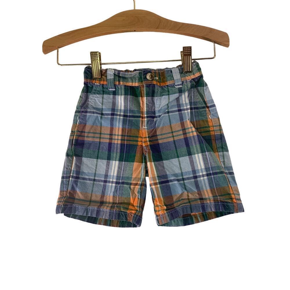 JANIE AND JACK Boy’s Plaid Bermuda Shorts / Size: 18-24 Months